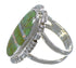 Southwestern Sterling Silver Turquoise And Opal Ring Size 4-3/4 AX52622